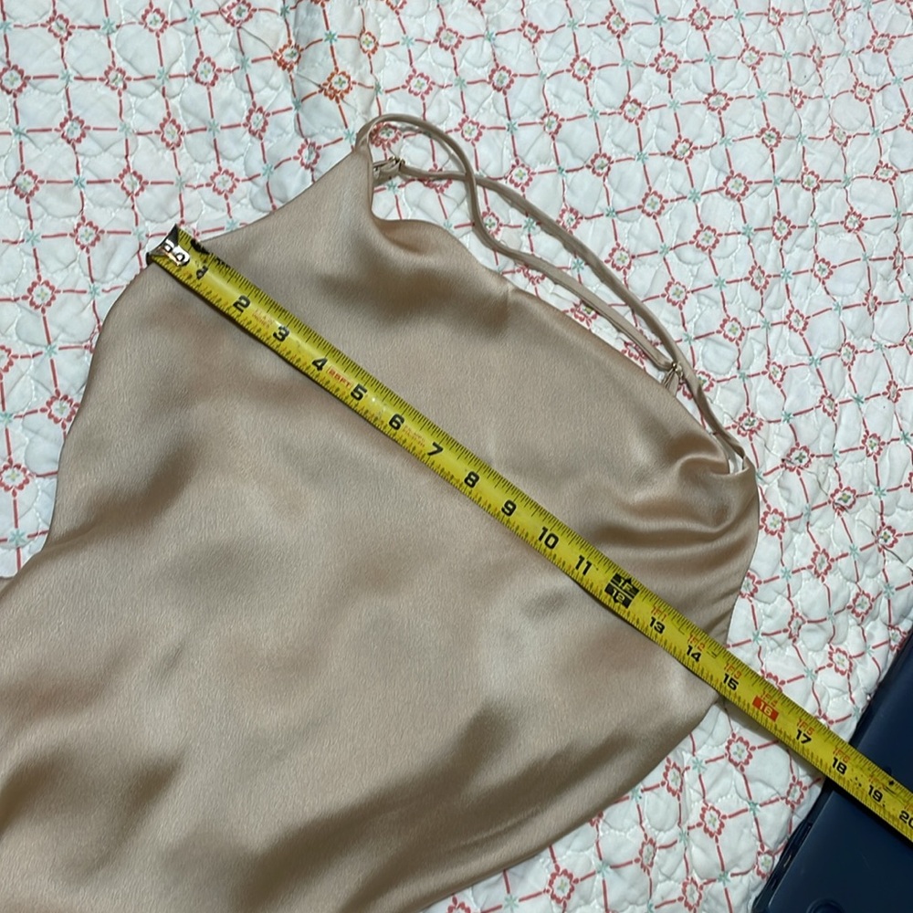 show me your mumu, champagne, satin bias, cut slip dress - Picture 11 of 13